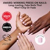Glamnetic Press On Nails – Short Round, Glossy Fake Nails 30 Pc Full Kit(3 – Pink Pop)