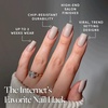 Glamnetic Press On Nails – Short Round, Glossy Fake Nails 30 Pc Full Kit(Bare Bliss)