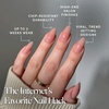 Glamnetic Press On Nails – Short Round, Glossy Fake Nails 30 Pc Full Kit(Sheer Pink)