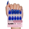 image:imageGlamnetic Press On Nails  Short Round Glossy Fake Nails 30 Pc Full Kit1  Cobalt Blue