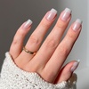 Glamnetic Press On Nails – Short Round, Glossy Fake Nails 30 Pc Full Kit(Bailey)