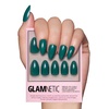 Glamnetic Press On Nails – Short Round, Glossy Fake Nails 30 Pc Full Kit(Emerald Green)