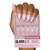 Glamnetic Press On Nails – Short Round, Glossy Fake Nails 30 Pc Full Kit(First Kiss)