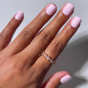 Glamnetic Press On Nails – Short Round, Glossy Fake Nails 30 Pc Full Kit(3 – Pink Pop)