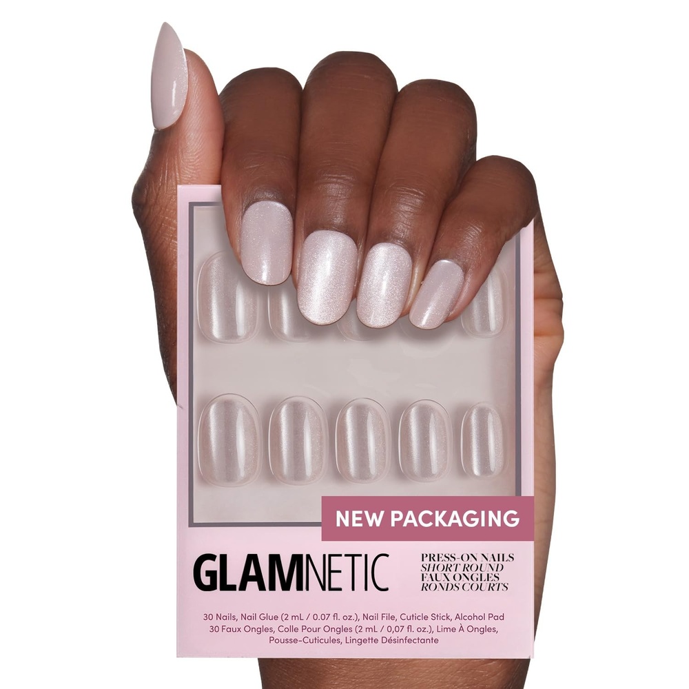 image:imageGlamnetic Press On Nails Short Almond Matte Fake Nails 30 Pc Full KitPure Intentions