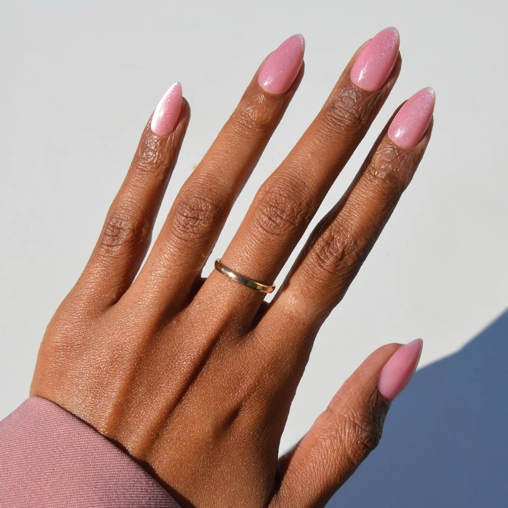 image:imageGlamnetic Press On Nails Short Almond Velvet Fake Nails 30 Pc Full Kit2M Shine For You