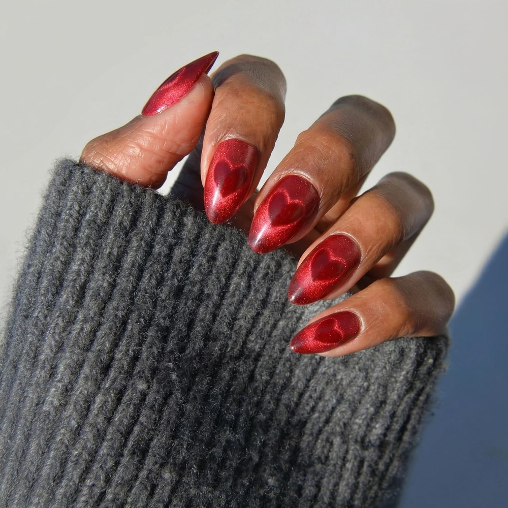 image:imageGlamnetic Press On Nails Short Almond Velvet Fake Nails 30 Pc Full Kit2N Sent With Love