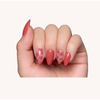 image:imageGlamnetic Press On Nails Short Almond Velvet Fake Nails 30 Pc Full Kit2P Love Me