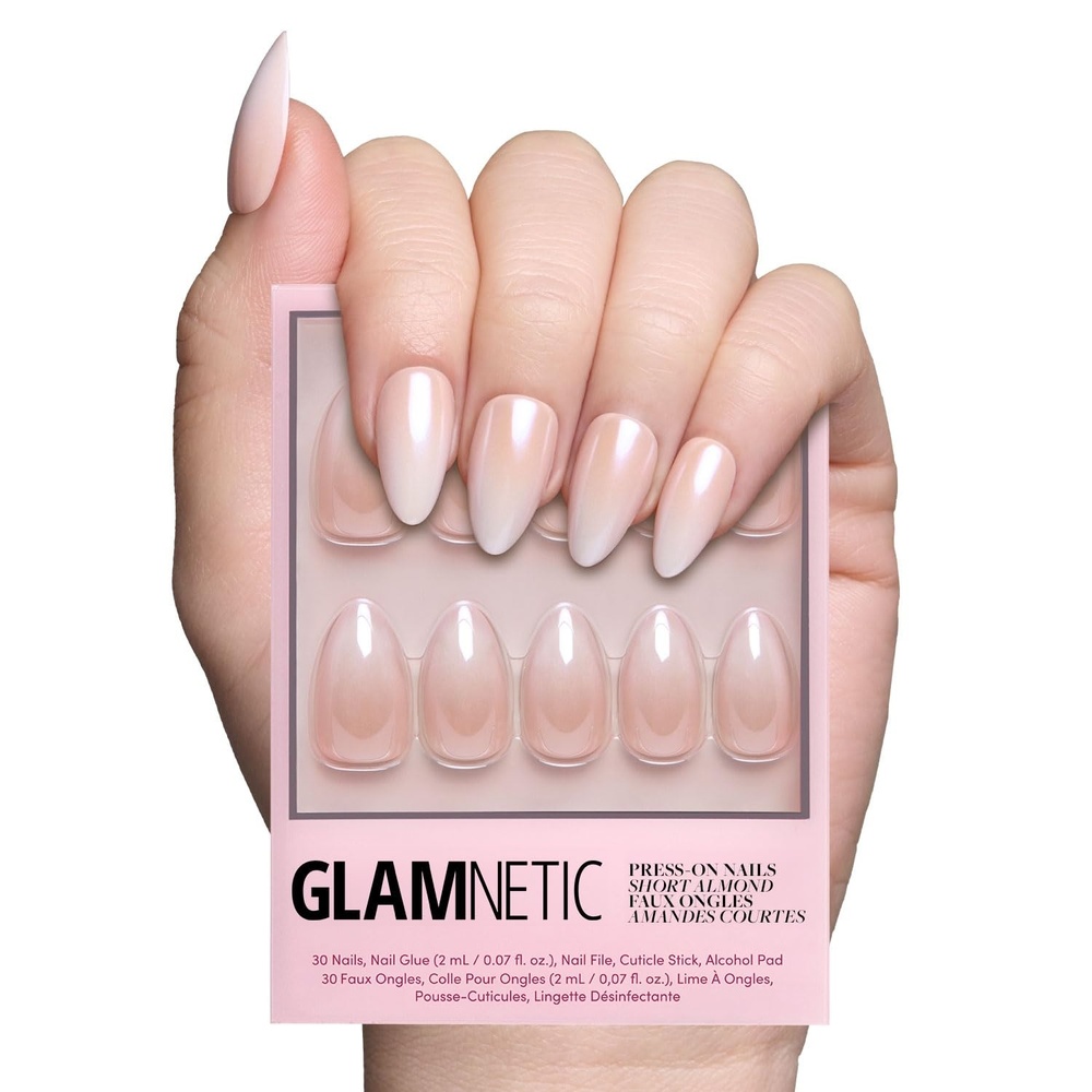 image:imageGlamnetic Press On Nails Short Oval Velvet Fake Nails 30 Pc Full Kit3P Fiancd