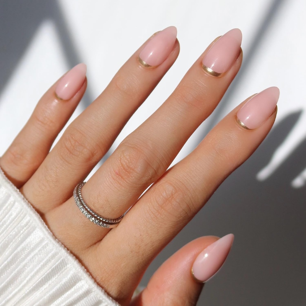 image:imageGlamnetic Press On Nails Short Round Glossy Fake Nails 30 Pc Full Kit5B Goal Chaser
