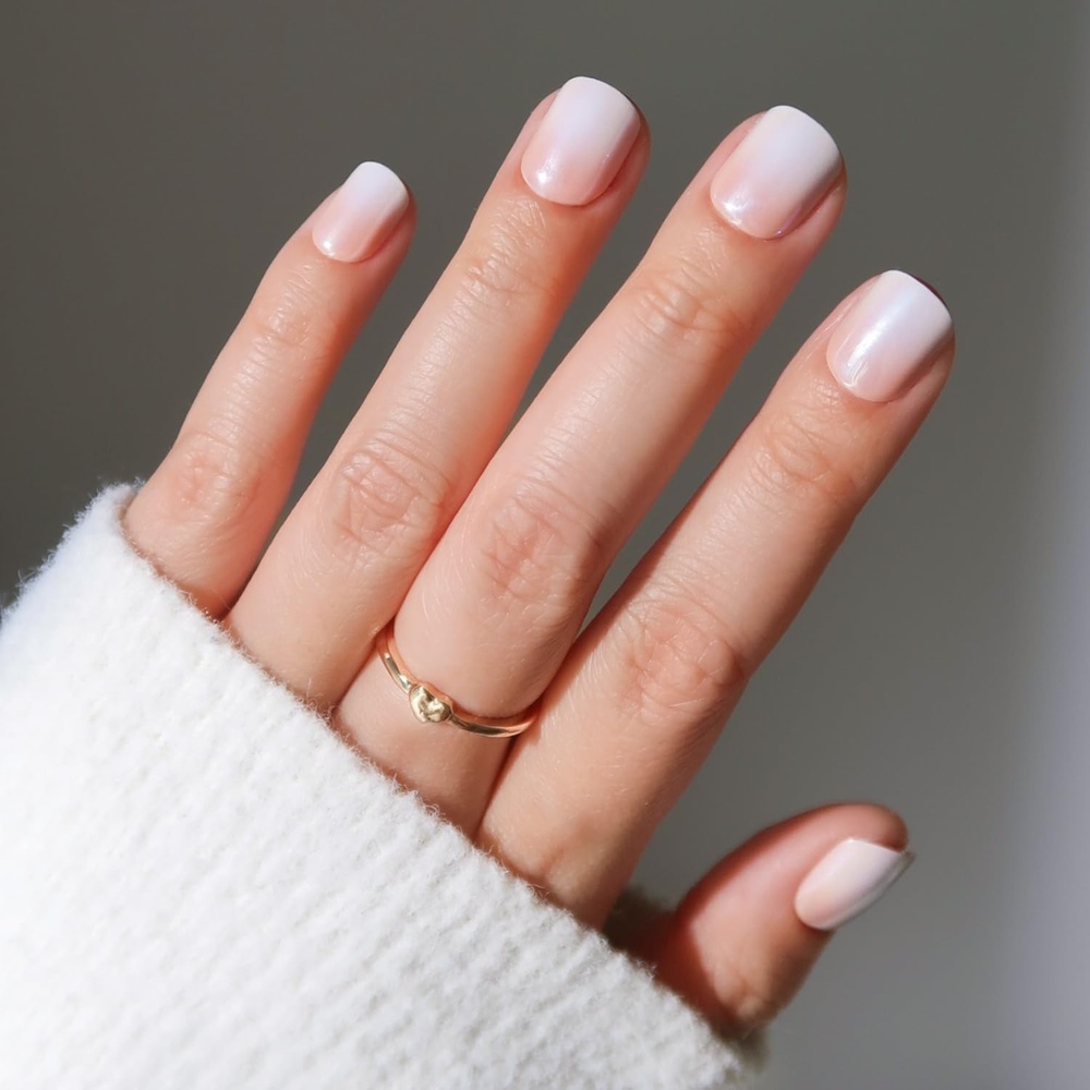 image:imageGlamnetic Press On Nails Short Round Glossy Fake Nails 30 Pc Full Kit6A Soft Whip
