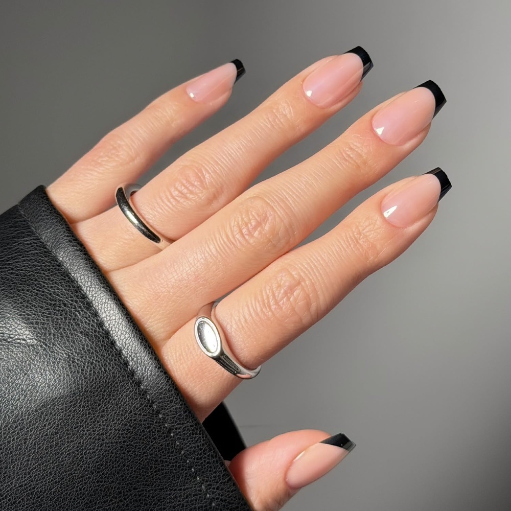 image:imageGlamnetic Press On Nails Short Round Glossy Fake Nails 30 Pc Full Kit7C Balsamic Glaze