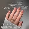 Glamnetic Press On Nails – Medium Square, Glossy Fake Nails 30 Pc Full Kit(In The Nude – Nude Pink Solid)