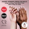 Glamnetic Press On Nails – Short Almond, Glossy Fake Nails 30 Pc Full Kit(1B – Polka In Positano)