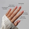 Glamnetic Press On Nails – Short Almond, Glossy Fake Nails 30 Pc Full Kit(1J – Juicy Slice)