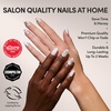 Glamnetic Press On Nails – Short Almond, Glossy Fake Nails 30 Pc Full Kit(1N – Floral Glow)