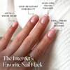 Glamnetic Press On Nails – Short Almond, Glossy Fake Nails 30 Pc Full Kit(2B – Blush Dunes)