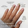 Glamnetic Press On Nails – Short Almond, Glossy Fake Nails 30 Pc Full Kit(2D – Strawberry Matcha)