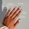 Glamnetic Press On Nails – Short Almond, Glossy Fake Nails 30 Pc Full Kit(2J – Cherry Mood)