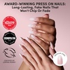 Glamnetic Press On Nails – Short Almond, Glossy Fake Nails 30 Pc Full Kit(2K – Pink Pearl)