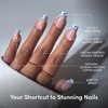 Glamnetic Press On Nails – Short Almond, Glossy Fake Nails 30 Pc Full Kit(3A – Tuscan Twist)