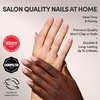 Glamnetic Press On Nails – Short Almond, Glossy Fake Nails 30 Pc Full Kit(5D – Pink Me Up)