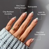 Glamnetic Press On Nails – Short Almond, Glossy Fake Nails 30 Pc Full Kit(5G – Blueberry Icing)