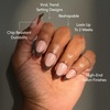Glamnetic Press On Nails – Short Almond, Glossy Fake Nails 30 Pc Full Kit(5I – Chocolat)