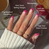 Glamnetic Press On Nails – Short Almond, Glossy Fake Nails 30 Pc Full Kit(5J – Raspberry Sorbet)