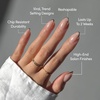 Glamnetic Press On Nails – Short Almond, Glossy Fake Nails 30 Pc Full Kit(5K – Gold Standard)