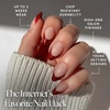 Glamnetic Press On Nails – Short Almond, Glossy Fake Nails 30 Pc Full Kit(5M – Red Affair)
