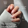 Glamnetic Press On Nails – Short Almond, Glossy Fake Nails 30 Pc Full Kit(5R – Mirror Mirror)