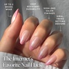 Glamnetic Press On Nails – Short Almond, Glossy Fake Nails 30 Pc Full Kit(Bubble Gum Glaze)