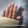 Glamnetic Press On Nails – Short Almond, Glossy Fake Nails 30 Pc Full Kit(Limonata)