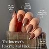 Glamnetic Press On Nails – Short Almond, Glossy Fake Nails 30 Pc Full Kit(Terra)