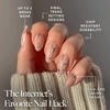 Glamnetic Press On Nails – Short Almond, Matte Fake Nails 30 Pc Full Kit(4F – Astro)