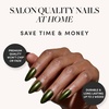 Glamnetic Press On Nails – Short Almond, Matte Fake Nails 30 Pc Full Kit(4G – Cutie Pine)