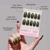 Glamnetic Press On Nails – Short Almond, Matte Fake Nails 30 Pc Full Kit(4G – Cutie Pine)