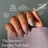 Glamnetic Press On Nails – Short Almond, Matte Fake Nails 30 Pc Full Kit(4H – Winter Storm)