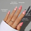 Glamnetic Press On Nails – Short Almond, Matte Fake Nails 30 Pc Full Kit(4K – Matte In Love)