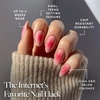 Glamnetic Press On Nails – Short Almond, Matte Fake Nails 30 Pc Full Kit(4L – Blushing Aura)