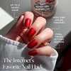 Glamnetic Press On Nails – Short Almond, Matte Fake Nails 30 Pc Full Kit(Cherry Glaze)