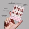 Glamnetic Press On Nails – Short Almond, Matte Fake Nails 30 Pc Full Kit(She’S A Gift)