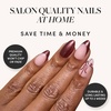 Glamnetic Press On Nails – Short Almond, Matte Fake Nails 30 Pc Full Kit(She’S A Gift)