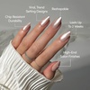 Glamnetic Press On Nails – Short Almond, Velvet Fake Nails 30 Pc Full Kit(2B – The Vow)
