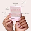 Glamnetic Press On Nails – Short Almond, Velvet Fake Nails 30 Pc Full Kit(2C – Lovers Knot)