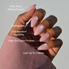 Glamnetic Press On Nails – Short Almond, Velvet Fake Nails 30 Pc Full Kit(2K – Pearl Me Softly)