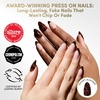 Glamnetic Press On Nails – Short Almond, Velvet Fake Nails 30 Pc Full Kit(3 – KILLAZILLA)