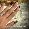 Glamnetic Press On Nails – Short Almond, Velvet Fake Nails 30 Pc Full Kit(3 – KILLAZILLA)