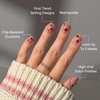 Glamnetic Press On Nails – Short Almond, Velvet Fake Nails 30 Pc Full Kit(3A – Dear Lover)